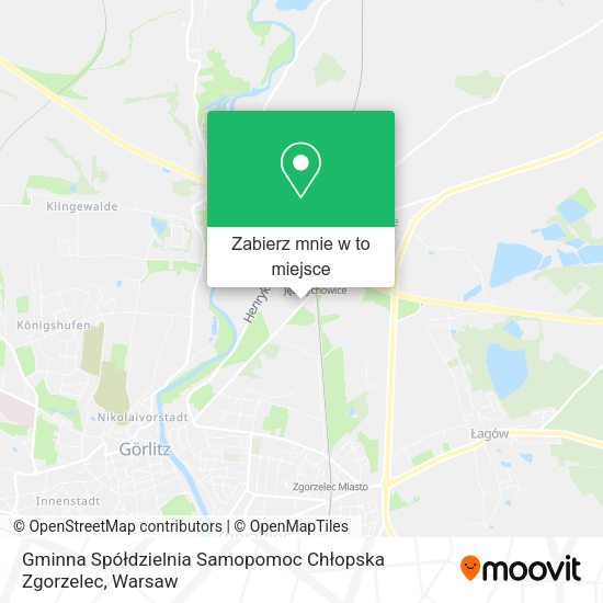 Mapa Gminna Spółdzielnia Samopomoc Chłopska Zgorzelec