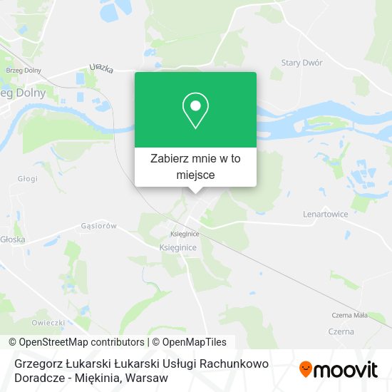 Mapa Grzegorz Łukarski Łukarski Usługi Rachunkowo Doradcze - Miękinia