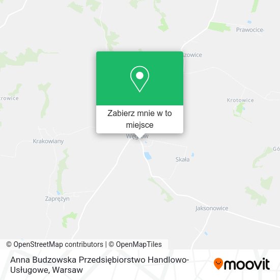 Mapa Anna Budzowska Przedsiębiorstwo Handlowo- Usługowe