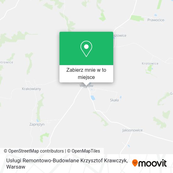 Mapa Usługi Remontowo-Budowlane Krzysztof Krawczyk