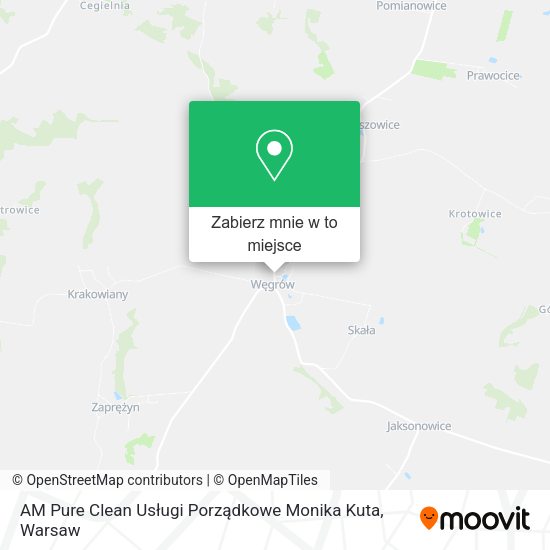 Mapa AM Pure Clean Usługi Porządkowe Monika Kuta