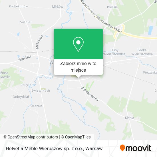 Mapa Helvetia Meble Wieruszów sp. z o.o.