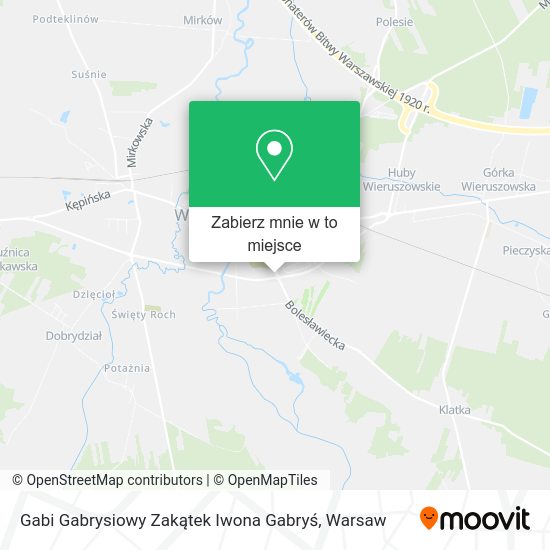 Mapa Gabi Gabrysiowy Zakątek Iwona Gabryś