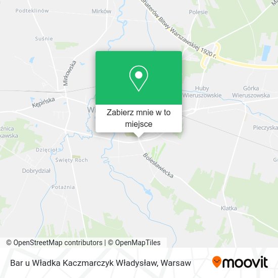 Mapa Bar u Władka Kaczmarczyk Władysław