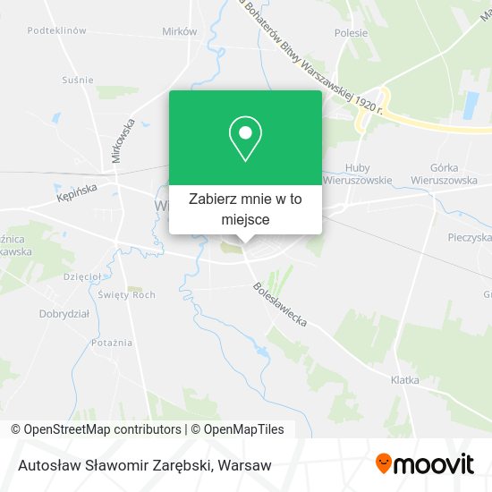 Mapa Autosław Sławomir Zarębski