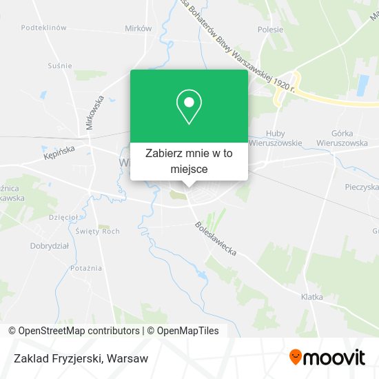 Mapa Zaklad Fryzjerski