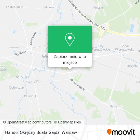 Mapa Handel Okrężny Beata Gajda