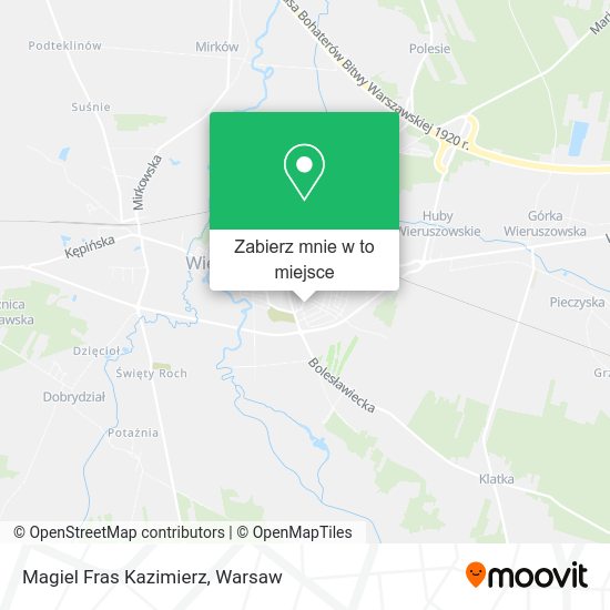 Mapa Magiel Fras Kazimierz