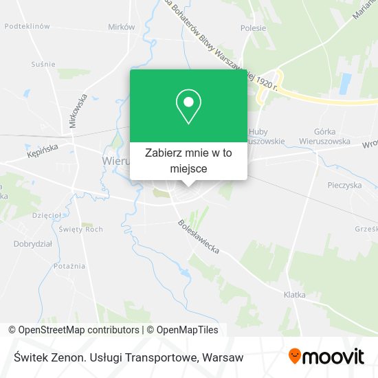 Mapa Świtek Zenon. Usługi Transportowe