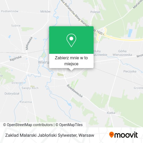 Mapa Zakład Malarski Jabłoński Sylwester