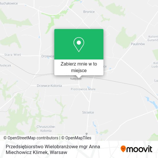 Mapa Przedsiębiorstwo Wielobranżowe mgr Anna Miechowicz Klimek