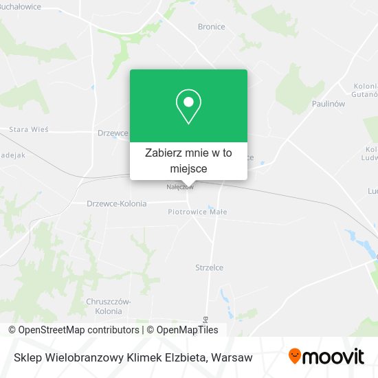 Mapa Sklep Wielobranzowy Klimek Elzbieta