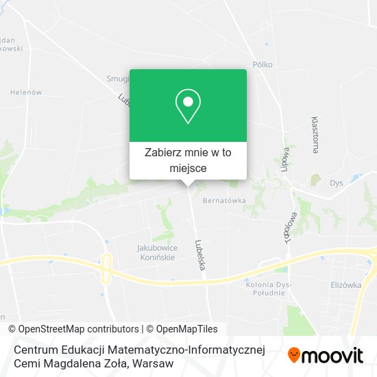 Mapa Centrum Edukacji Matematyczno-Informatycznej Cemi Magdalena Zoła