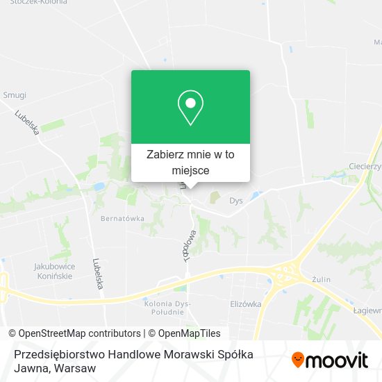 Mapa Przedsiębiorstwo Handlowe Morawski Spółka Jawna