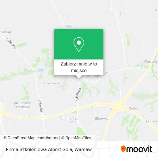 Mapa Firma Szkoleniowa Albert Gola