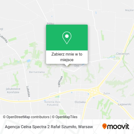 Mapa Agencja Celna Spectra 2 Rafał Szumiło