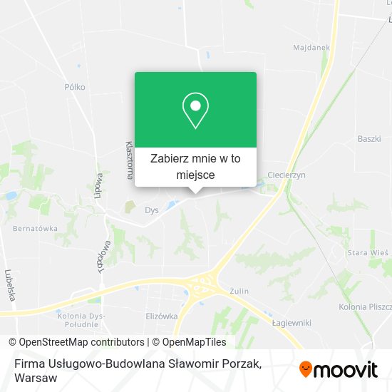 Mapa Firma Usługowo-Budowlana Sławomir Porzak