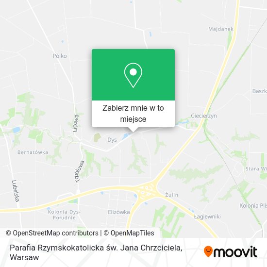 Mapa Parafia Rzymskokatolicka św. Jana Chrzciciela