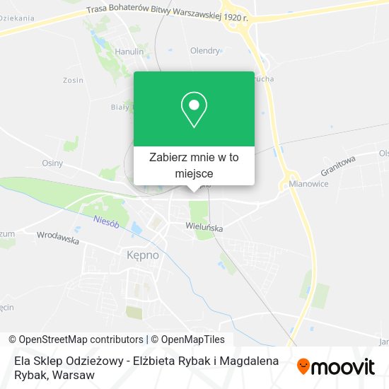 Mapa Ela Sklep Odzieżowy - Elżbieta Rybak i Magdalena Rybak