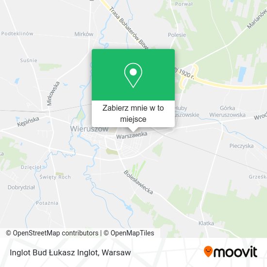 Mapa Inglot Bud Łukasz Inglot