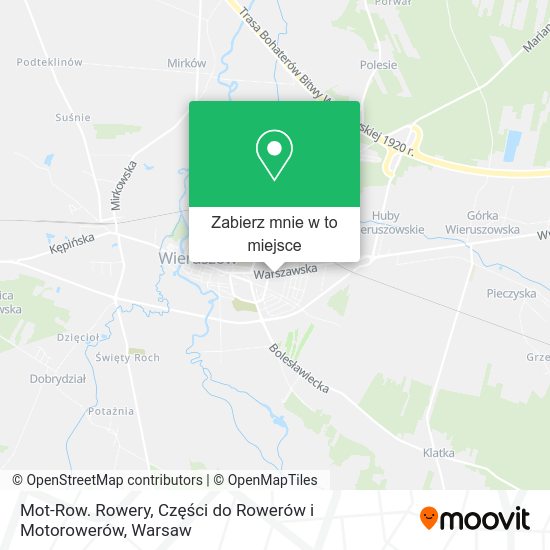 Mapa Mot-Row. Rowery, Części do Rowerów i Motorowerów