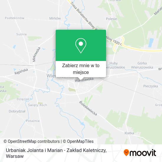 Mapa Urbaniak Jolanta i Marian - Zakład Kaletniczy