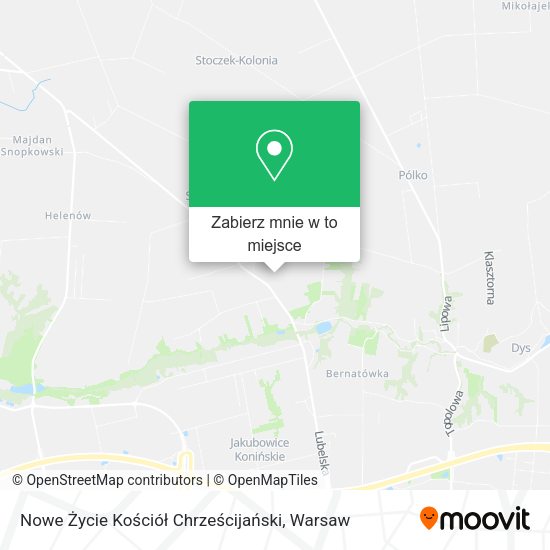 Mapa Nowe Życie Kościół Chrześcijański