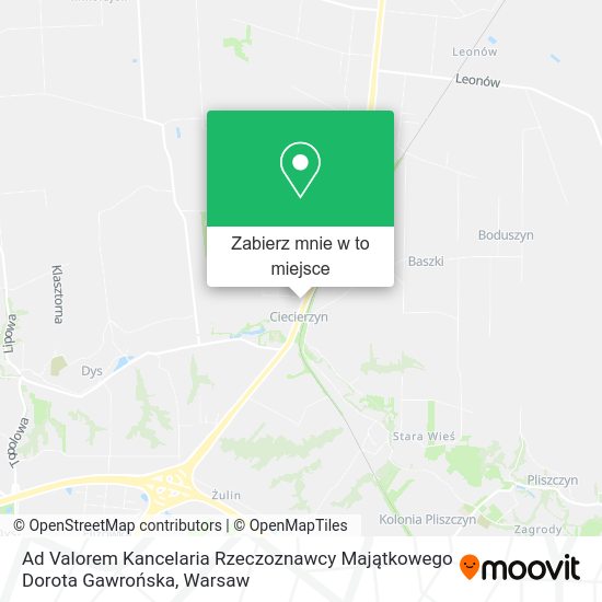 Mapa Ad Valorem Kancelaria Rzeczoznawcy Majątkowego Dorota Gawrońska