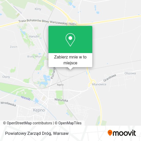 Mapa Powiatowy Zarząd Dróg