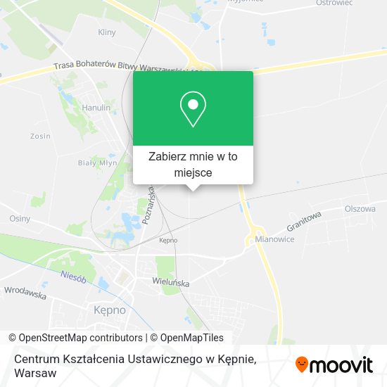 Mapa Centrum Kształcenia Ustawicznego w Kępnie