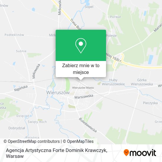 Mapa Agencja Artystyczna Forte Dominik Krawczyk