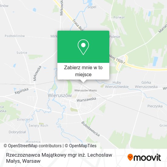 Mapa Rzeczoznawca Majątkowy mgr inż. Lechosław Małys