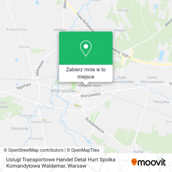 Mapa Uslugi Transportowe Handel Detal Hurt Spolka Komandytowa Waldemar