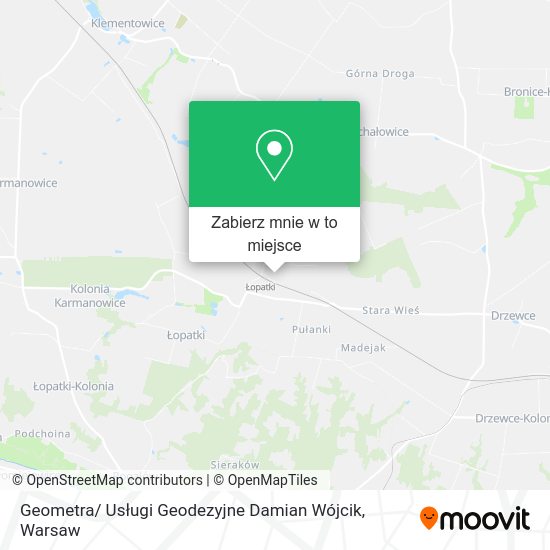 Mapa Geometra/ Usługi Geodezyjne Damian Wójcik