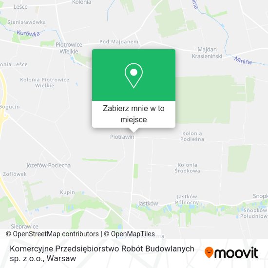 Mapa Komercyjne Przedsiębiorstwo Robót Budowlanych sp. z o.o.