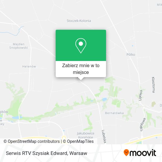 Mapa Serwis RTV Szysiak Edward