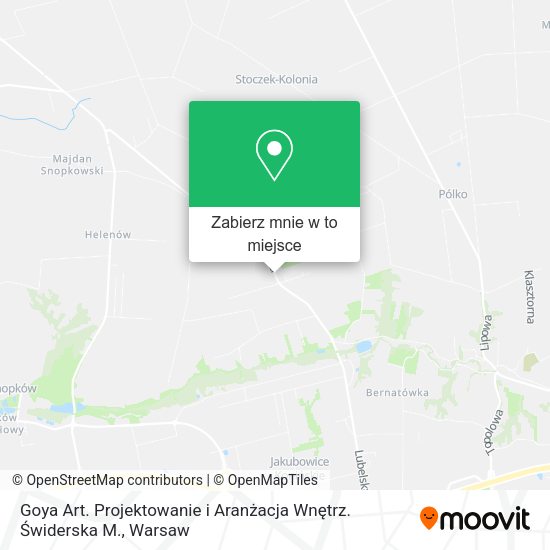 Mapa Goya Art. Projektowanie i Aranżacja Wnętrz. Świderska M.