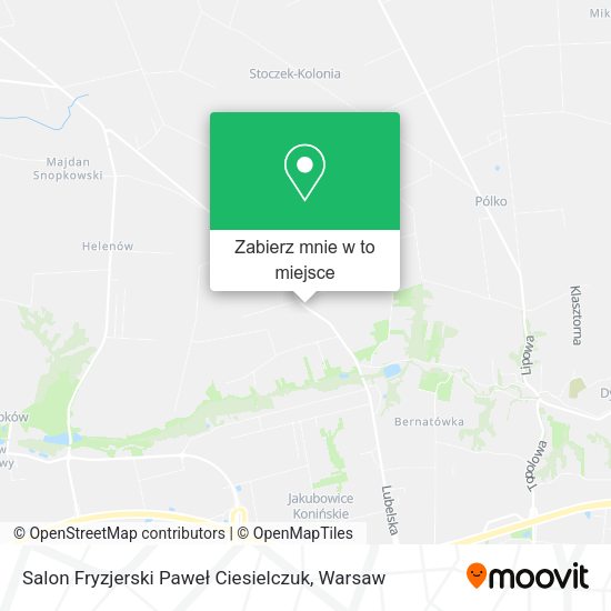 Mapa Salon Fryzjerski Paweł Ciesielczuk