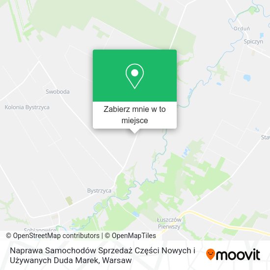 Mapa Naprawa Samochodów Sprzedaż Części Nowych i Używanych Duda Marek