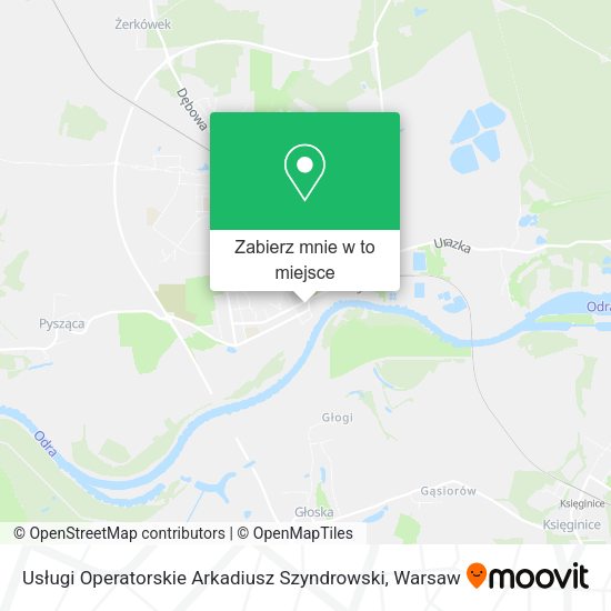 Mapa Usługi Operatorskie Arkadiusz Szyndrowski