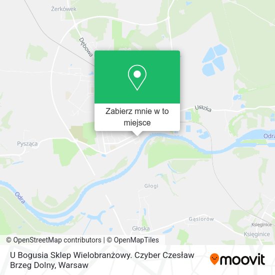 Mapa U Bogusia Sklep Wielobranżowy. Czyber Czesław Brzeg Dolny