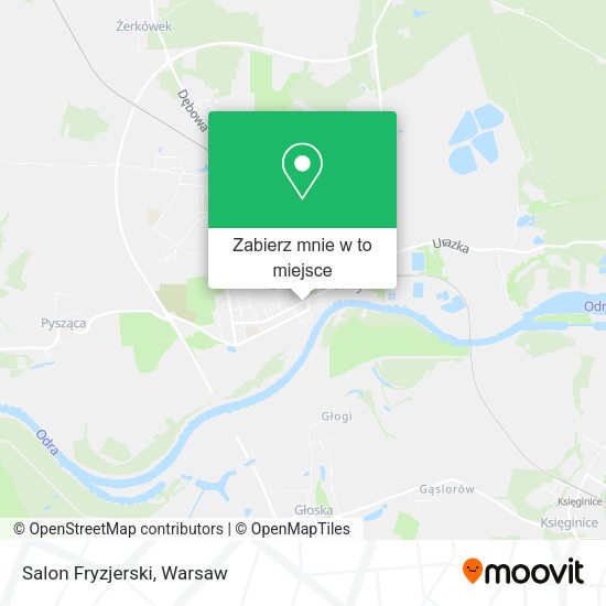 Mapa Salon Fryzjerski