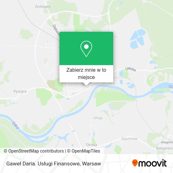 Mapa Gaweł Daria. Usługi Finansowe