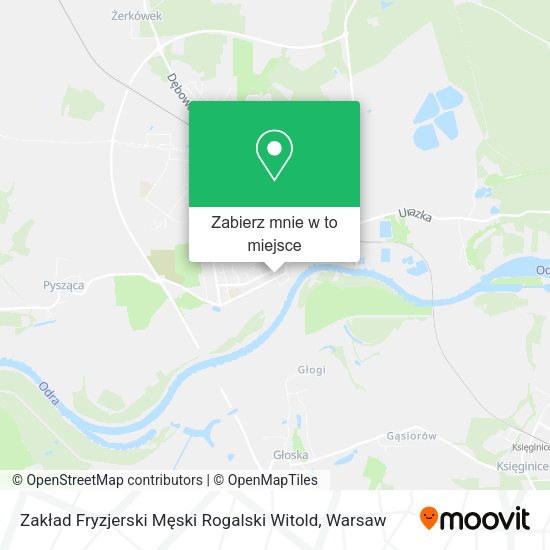 Mapa Zakład Fryzjerski Męski Rogalski Witold