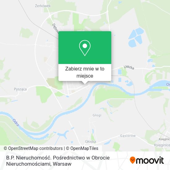 Mapa B.P. Nieruchomość. Pośrednictwo w Obrocie Nieruchomościami