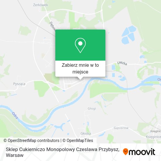 Mapa Sklep Cukierniczo Monopolowy Czeslawa Przybysz