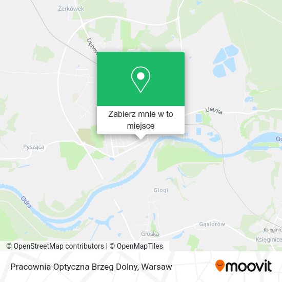 Mapa Pracownia Optyczna Brzeg Dolny