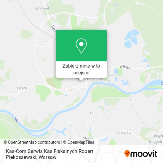 Mapa Kas-Com Serwis Kas Fiskalnych Robert Piekoszewski