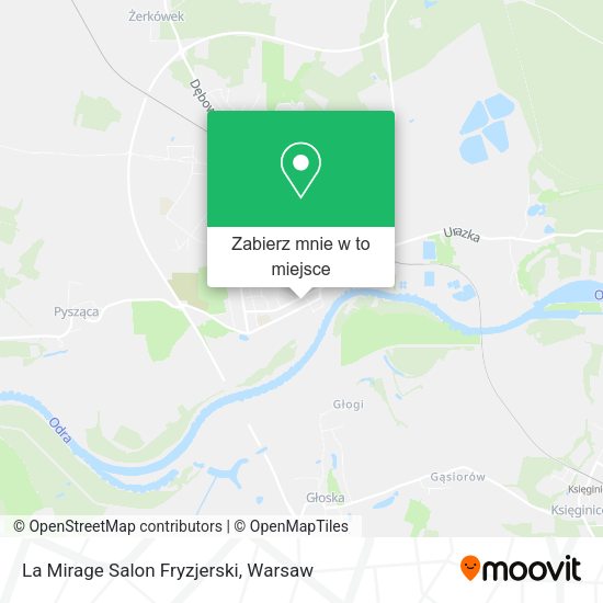 Mapa La Mirage Salon Fryzjerski