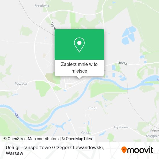 Mapa Usługi Transportowe Grzegorz Lewandowski